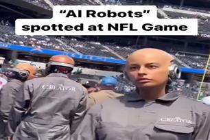 ربات هایی در بازی NFL مشاهده شدند!  
