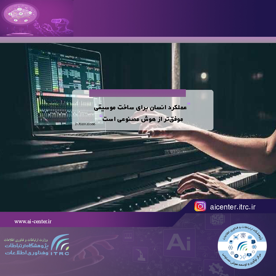عملکرد انسان برای ساخت موسیقی موفق‌تر از هوش مصنوعی است