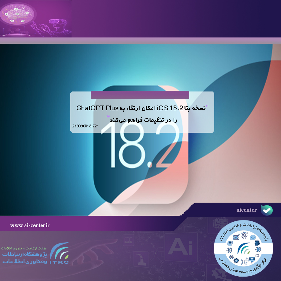 نسخه بتا iOS 18.2 امکان ارتقاء به ChatGPT Plus را در تنظیمات فراهم می‌کند