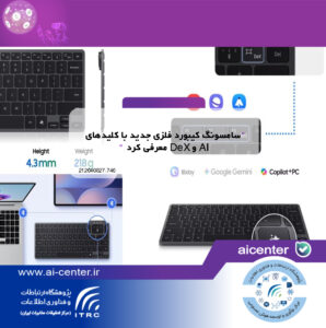 سامسونگ کیبورد فلزی جدید با کلیدهای AI و DeX معرفی کرد