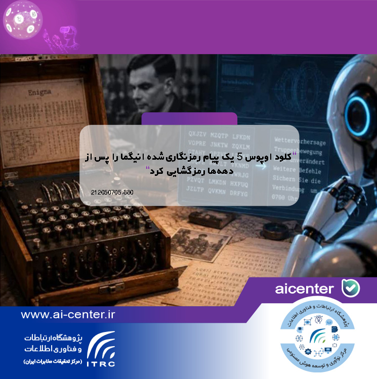 کلود اوپوس ۵ یک پیام رمزنگاری‌شده انیگما را پس از دهه‌ها رمزگشایی کرد